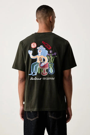 Les Deux Herren Baumwoll T-Shirt