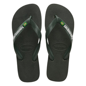 Havaianas - Brasil Logo Zehentrenner | Olivgrün