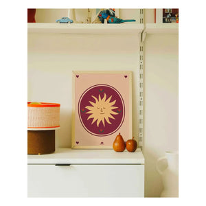 Ma petite vie - Soleil Totem Poster | Beige