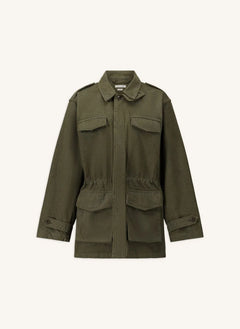 Laurence Bras - Baumwoll-Kargo-Jacke | Khaki