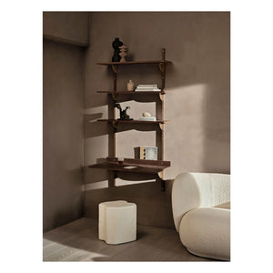 Ferm Living - Bölmeli raf | Chêne fumé