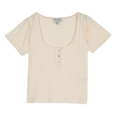 Emile et Ida - Modal Baumwolle T-Shirt | Creme