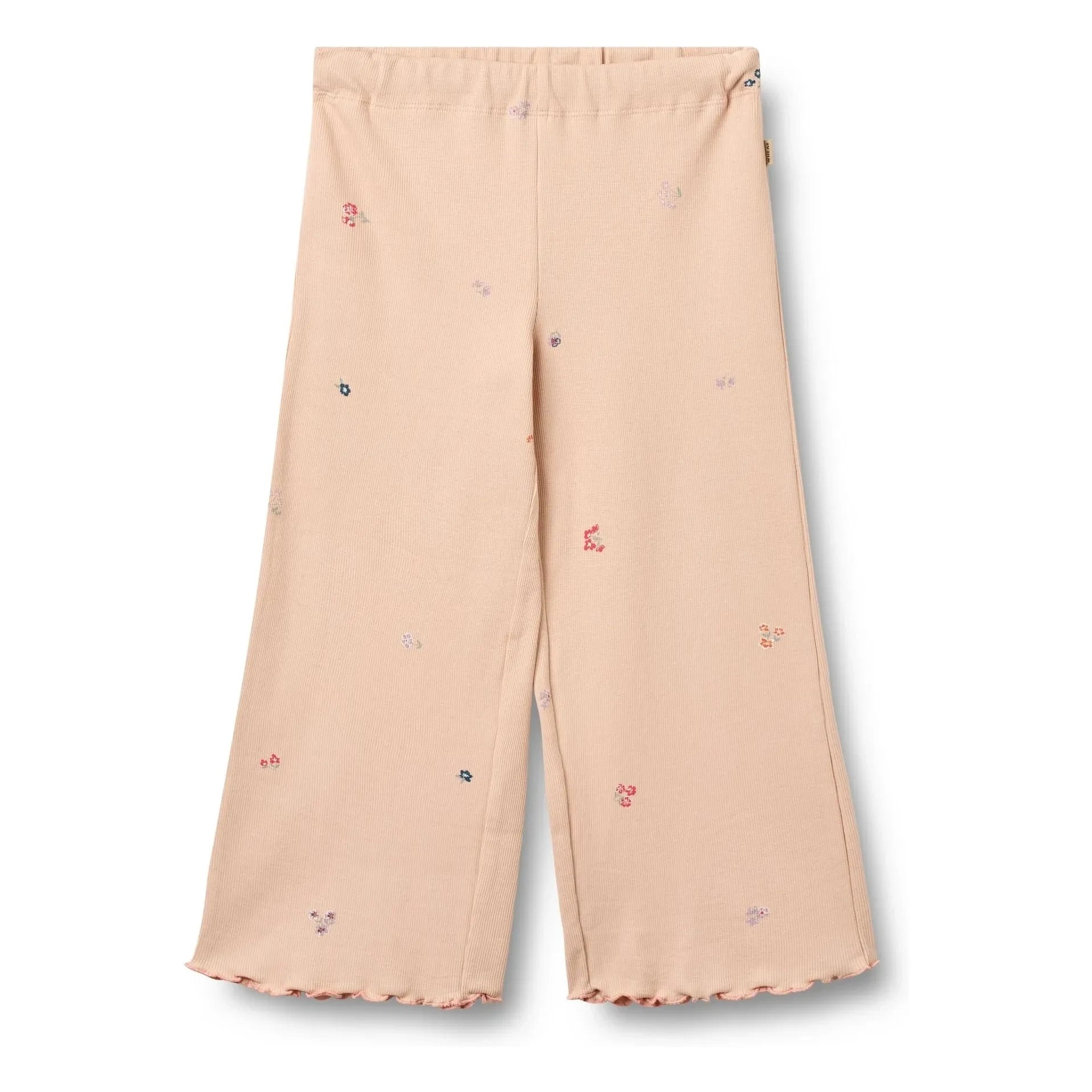 Wheat - Ela Bio-Baumwollhose mit Blumenmuster | Pfirsich