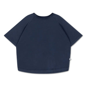 Repose AMS – Raglan T-Shirt aus Bio-Baumwolle | Nachtblau