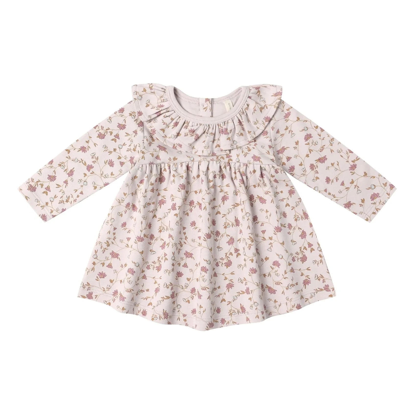 Quincy Mae - Bio-Baumwoll-Blumenkleid | Flieder