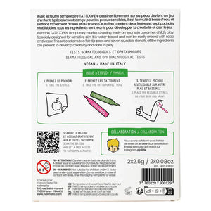 Nailmatic Kids - New York x JO LITTLE Tattoopen und wiederverwendbare Schablonen Duo-Set
