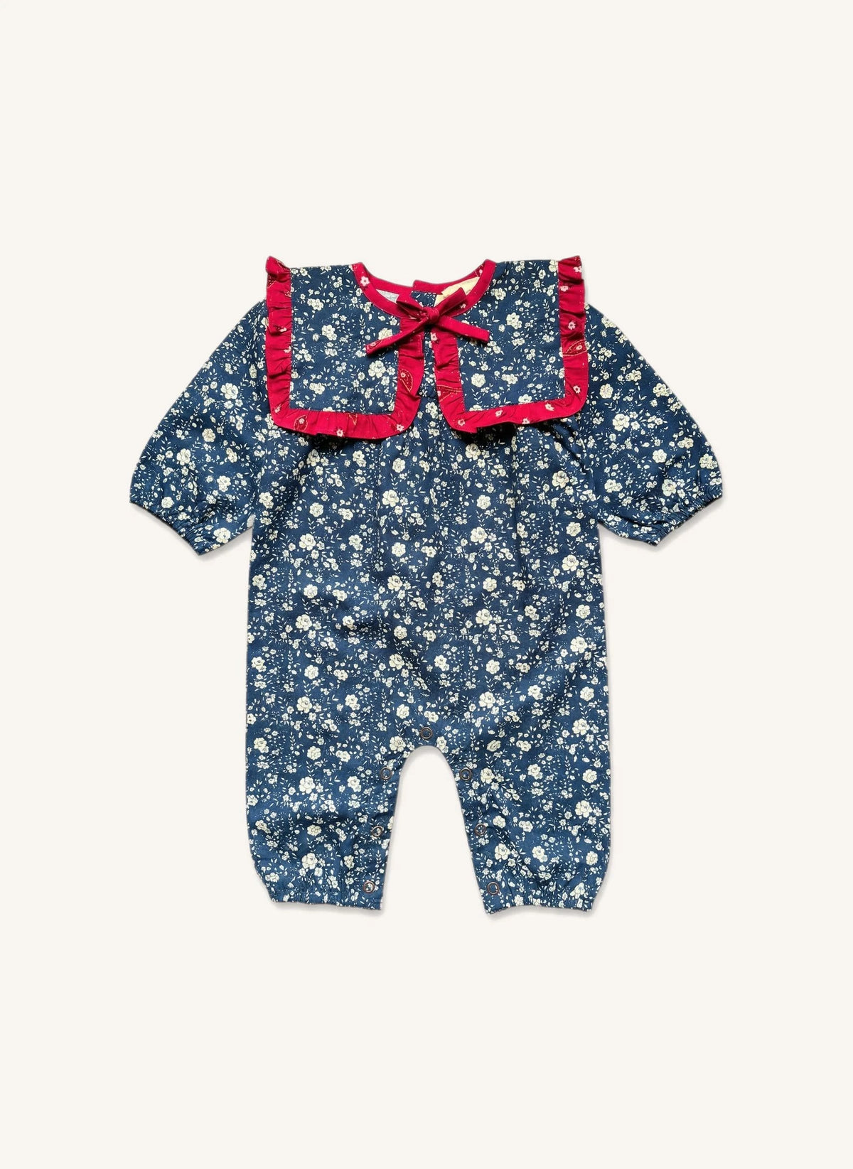 Louis Louise - Celiciane Blumenmuster Overall | Dunkelblau