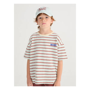 Bobo Choses - Bobo Choses Gestreiftes T-Shirt | Hellblau