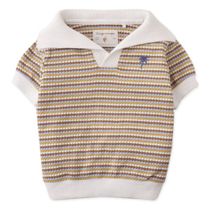 Gingersnaps - Gestreiftes Polo-Shirt Nicholas | Weiß