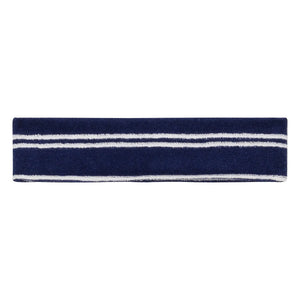 We Are Kids - Bjorn Gestreiftes Stirnband aus Bio-Baumwoll-Frottee | Marineblau
