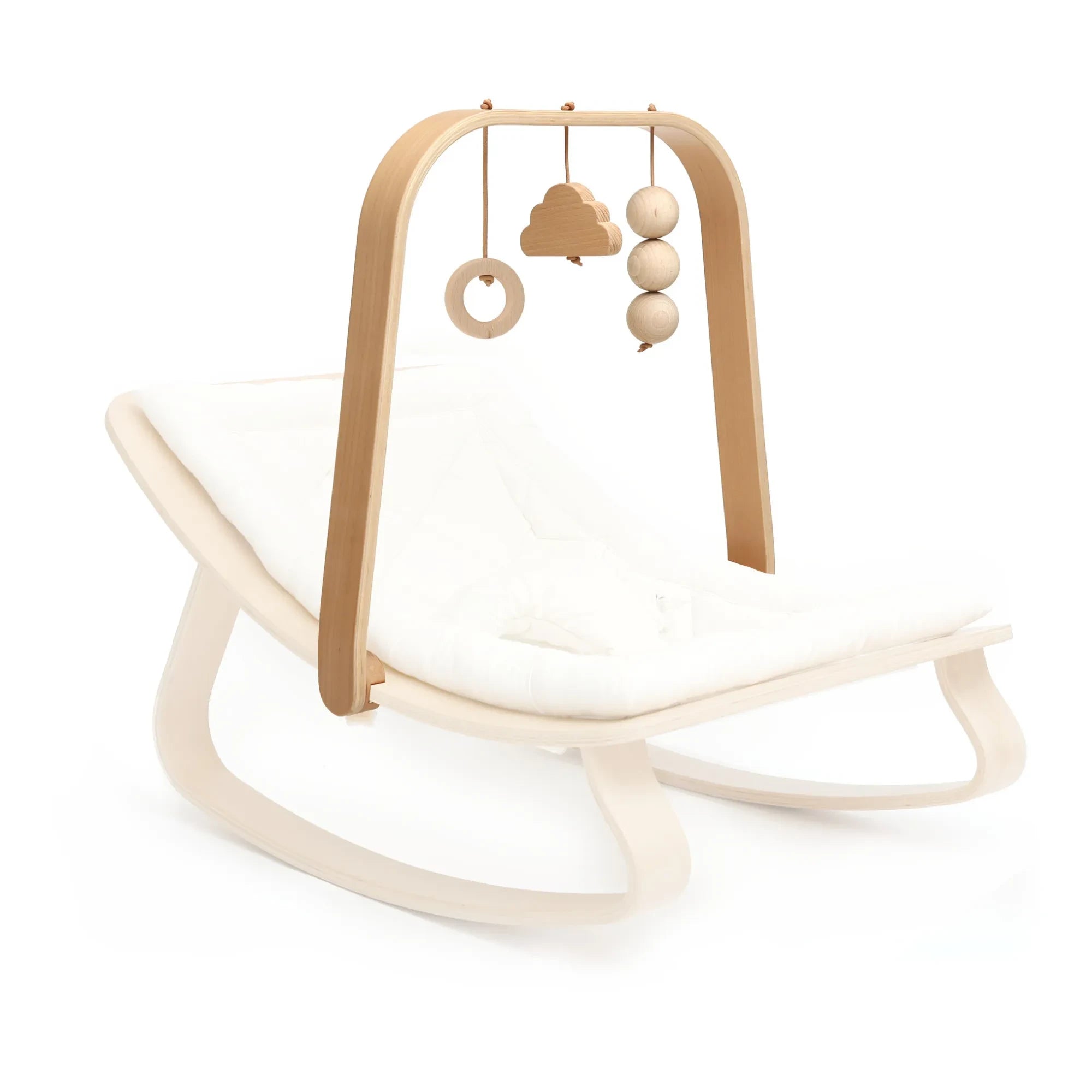 Charlie Crane - Levo Babywippe Spielbogen mit Spielzeug | Buche