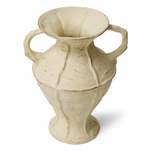 HKliving - New Classics Steingutvase | Creme