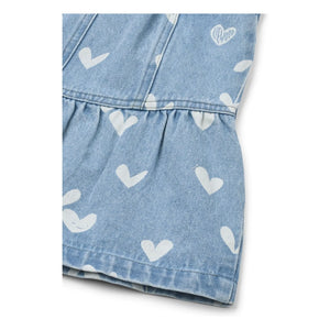 Liewood - Dayla Jeansrock Hearts | Hellblau