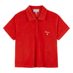 Emile et Ida - Besticktes Frottee-Poloshirt | Poppy