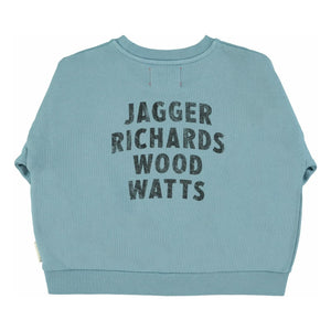 Piupiuchick - Rock Stars Bio-Baumwoll-Sweatshirt | Blau