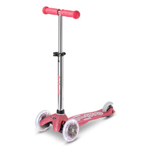 Micro - Mini LED Glitzer-Scooter | Rosa