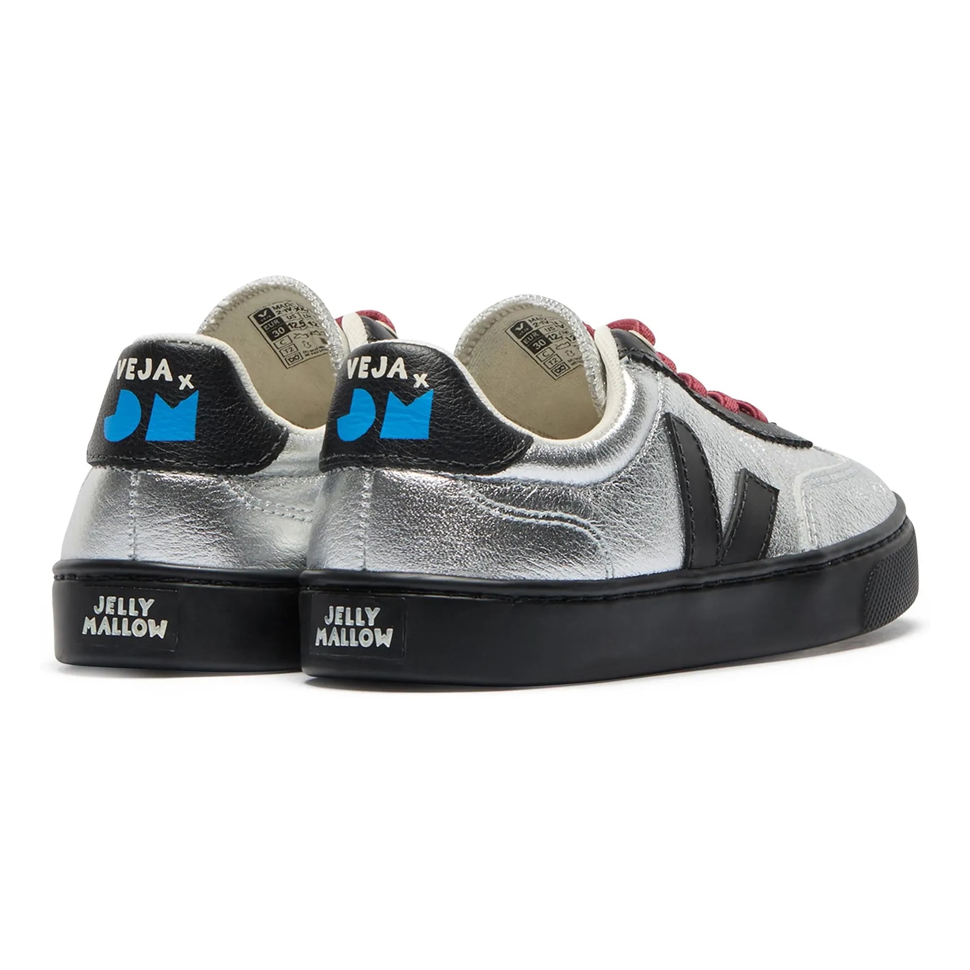 Veja – Veja x Jelly Mallow Small Volley Wildleder-Sneaker zum Schnüren | Silber