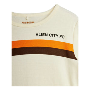 Mini Rodini - Alien City 8 Bio-Baumwoll-T-Shirt | Cremeweiß