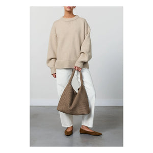 Marrea - Marrea Großer Eimerbeutel | Taupe-Braun