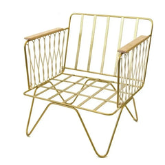 Honoré - Croisette Mattgold Epoxy- und Samtsessel | Ziegelrot