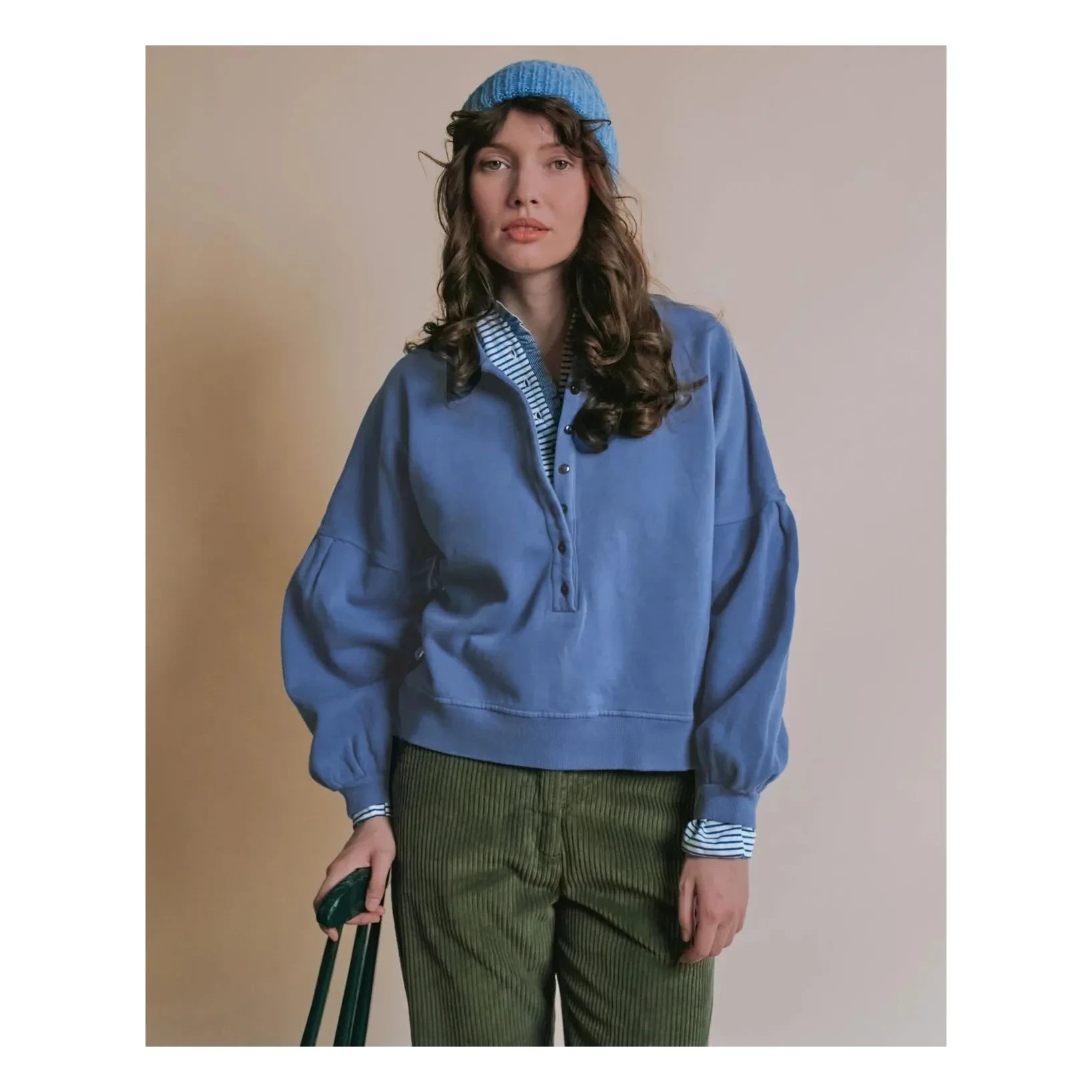 Emile et Ida - Ennie Polo-Sweatshirt | Blau