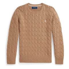Ralph Lauren – Logo-Kabelstrickpullover | Beige