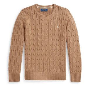 Ralph Lauren – Logo-Kabelstrickpullover | Beige