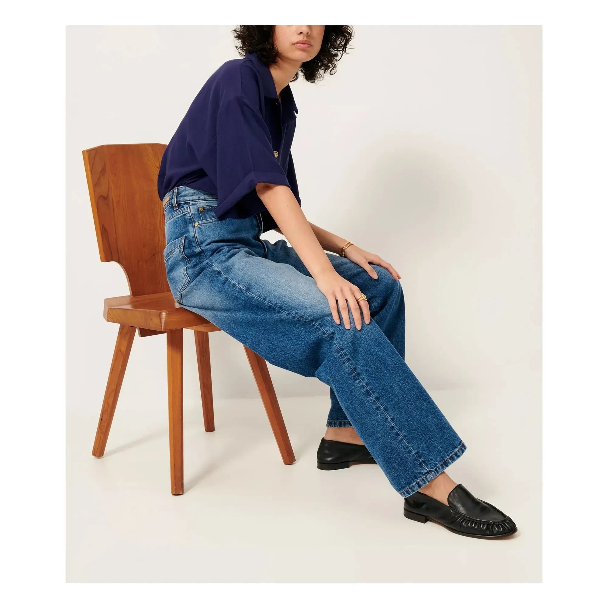 Sessùn - Ayano Leder-Loafer | Schwarz