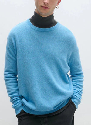 American Vintage - Raxow Wolle Pullover | Gepunktetes Blau