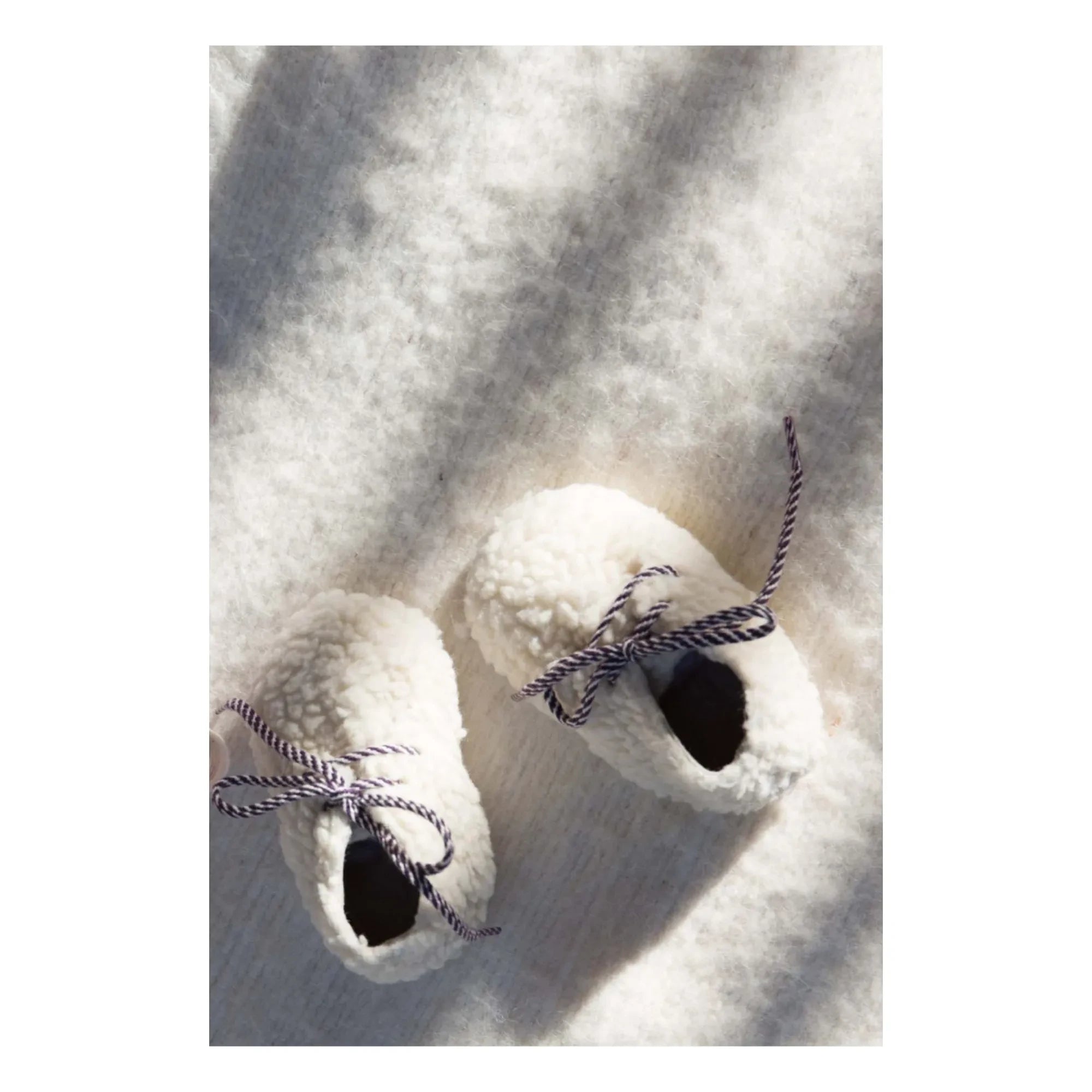Louise Misha - Fez Sherpa Hausschuhe | Ekru