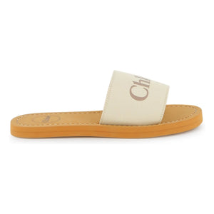 Chloé - Logo-Sandalen | Weiß