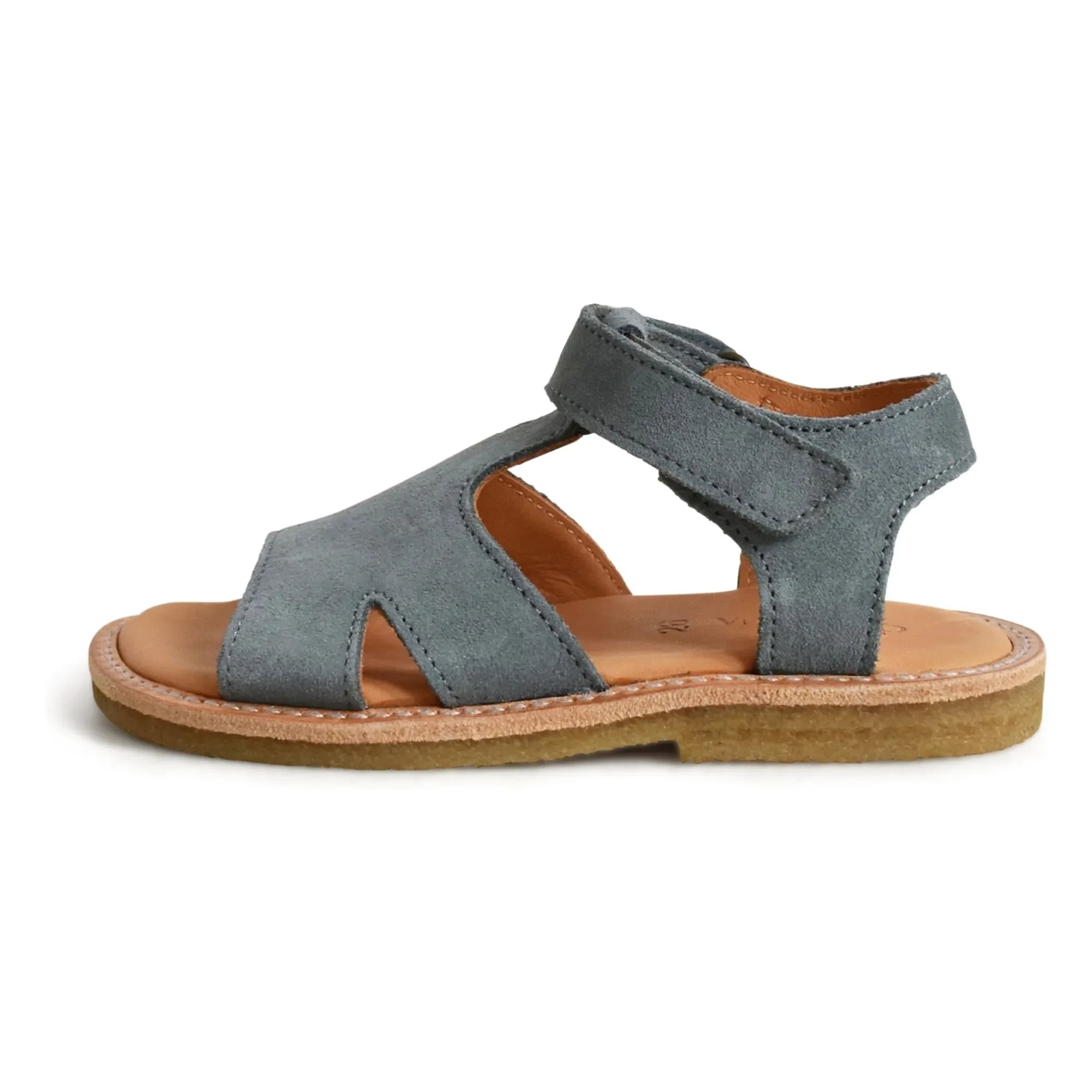 du Loua - Du Alfie Wildleder Sandalen | Grau Blau
