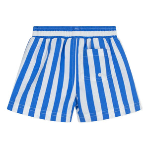 Petit Bateau - Gestreifte Baby-Badeshorts aus recycelter Faser | Blau