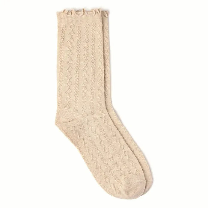 Cozmo - Rüschensocken | Creme