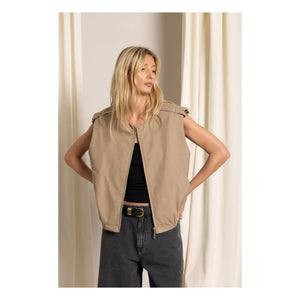 Smallable Woman - Savannah Ärmellose Jacke | Beige