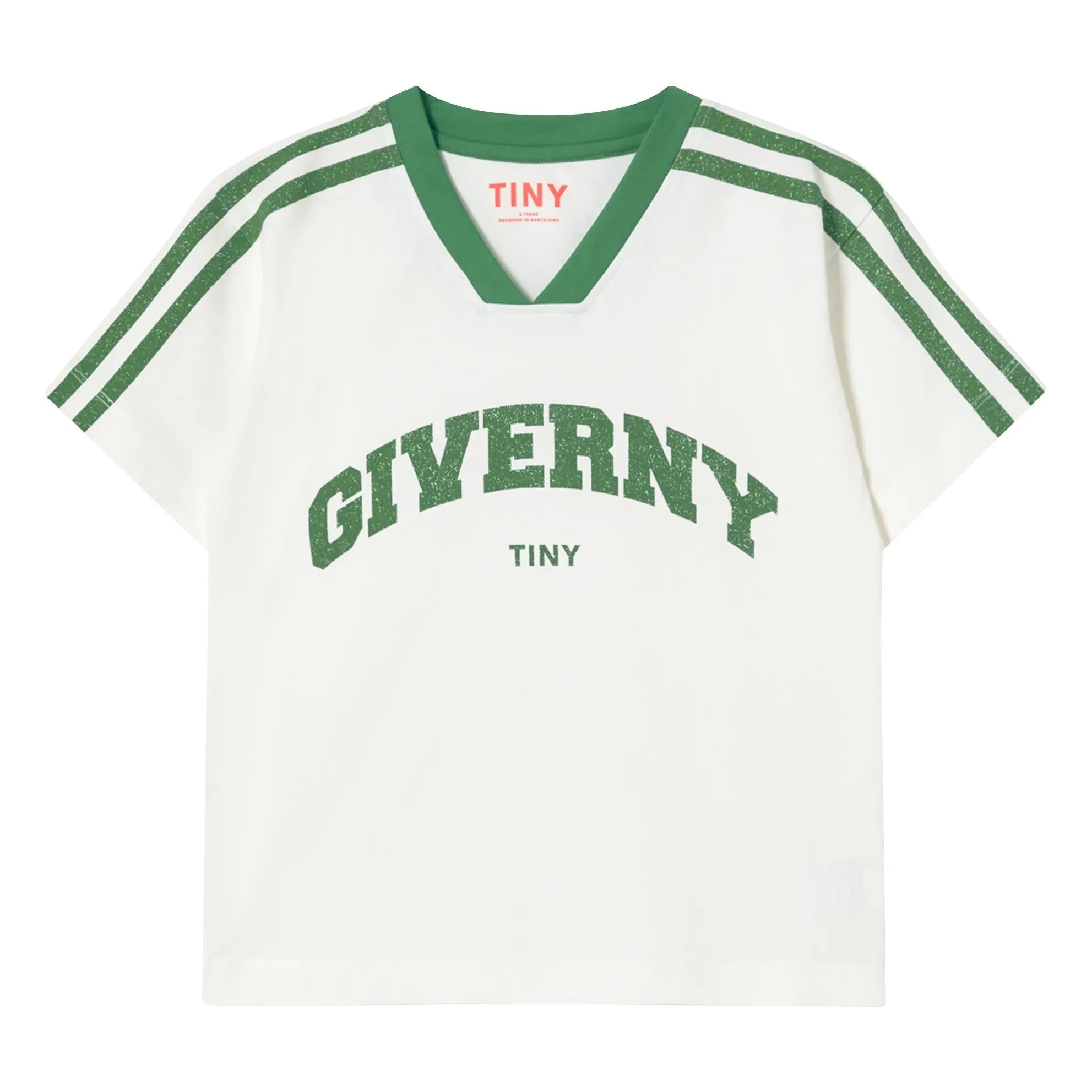 Tinycottons - Giverny Bio-Baumwoll Kontrast T-Shirt | Weiß