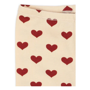 Konges Sløjd - Bio-Baumwoll Basic Radlerhose mit Herz | Beige