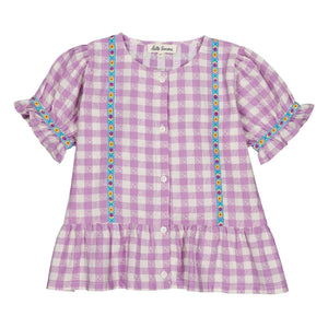 Hello Simone - Zoli Vichy Bluse | Lavendel
