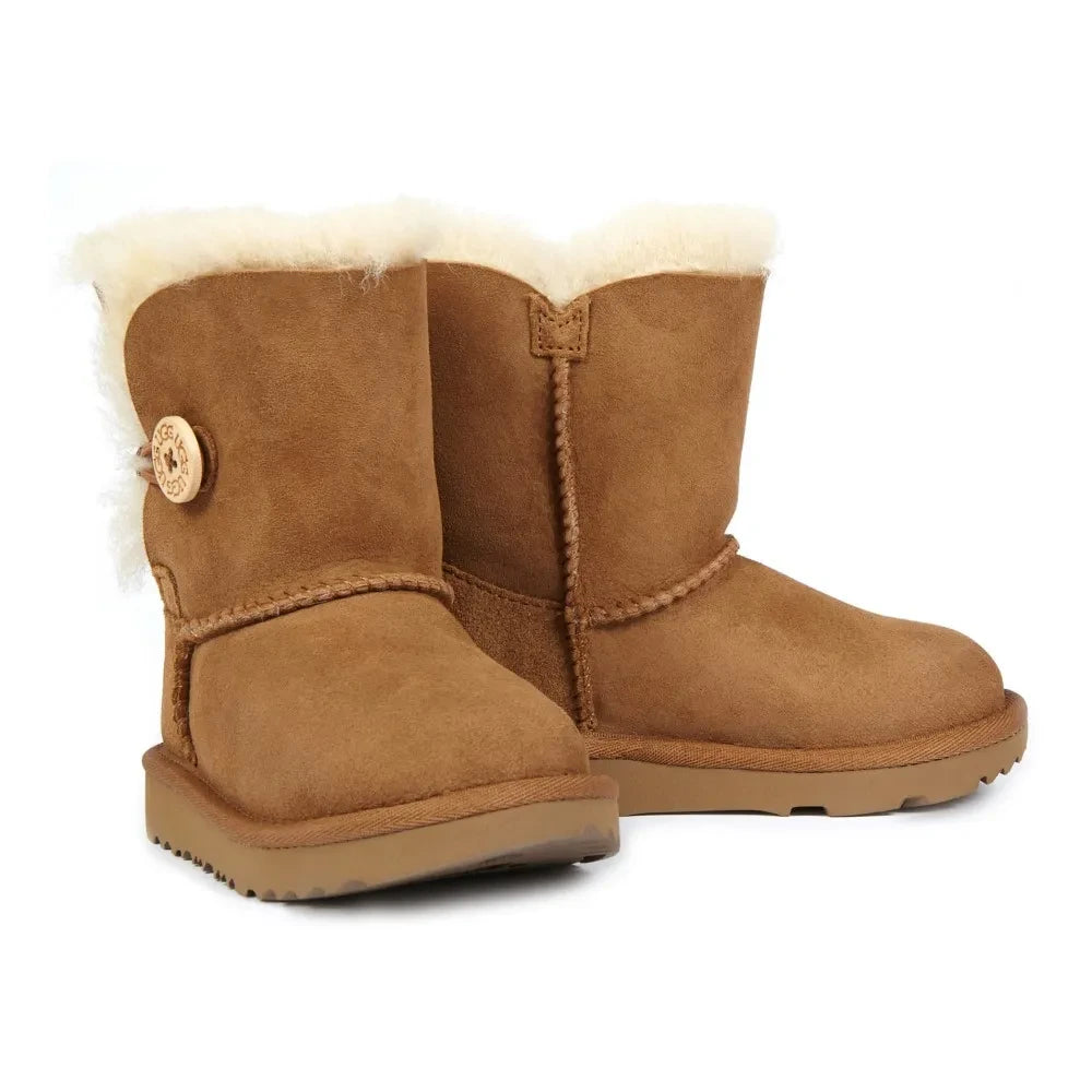 UGG - Bailey Button II Gefütterte Wildlederstiefel | Camel