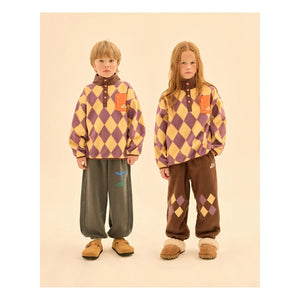 Jelly Mallow - Sweatshirt mit Rautenmuster | Gelb