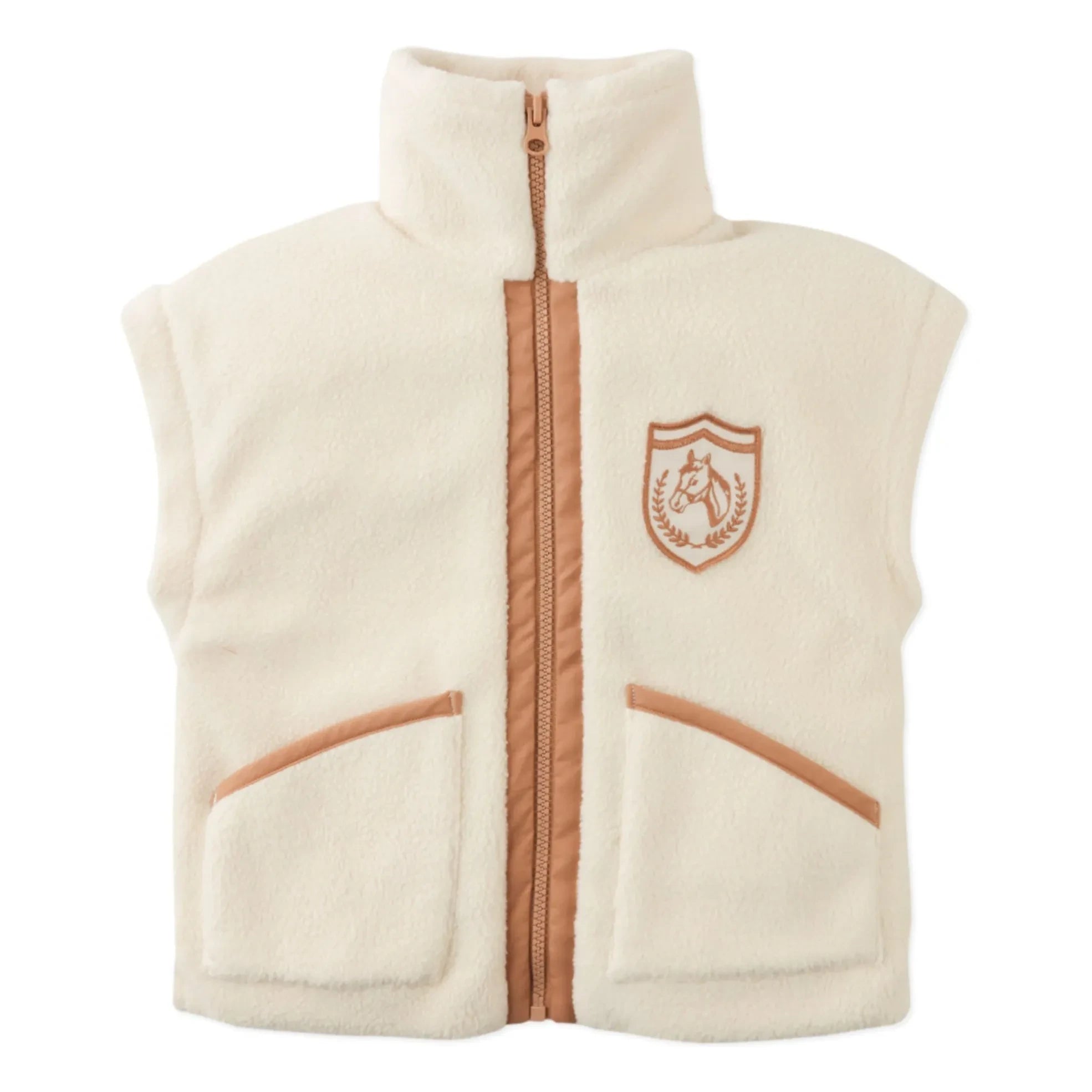 Gingersnaps - Juno Polarfleece Weste | Ecru