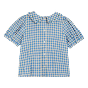 Emile et Ida - Lagon Vichy Bluse | Blau