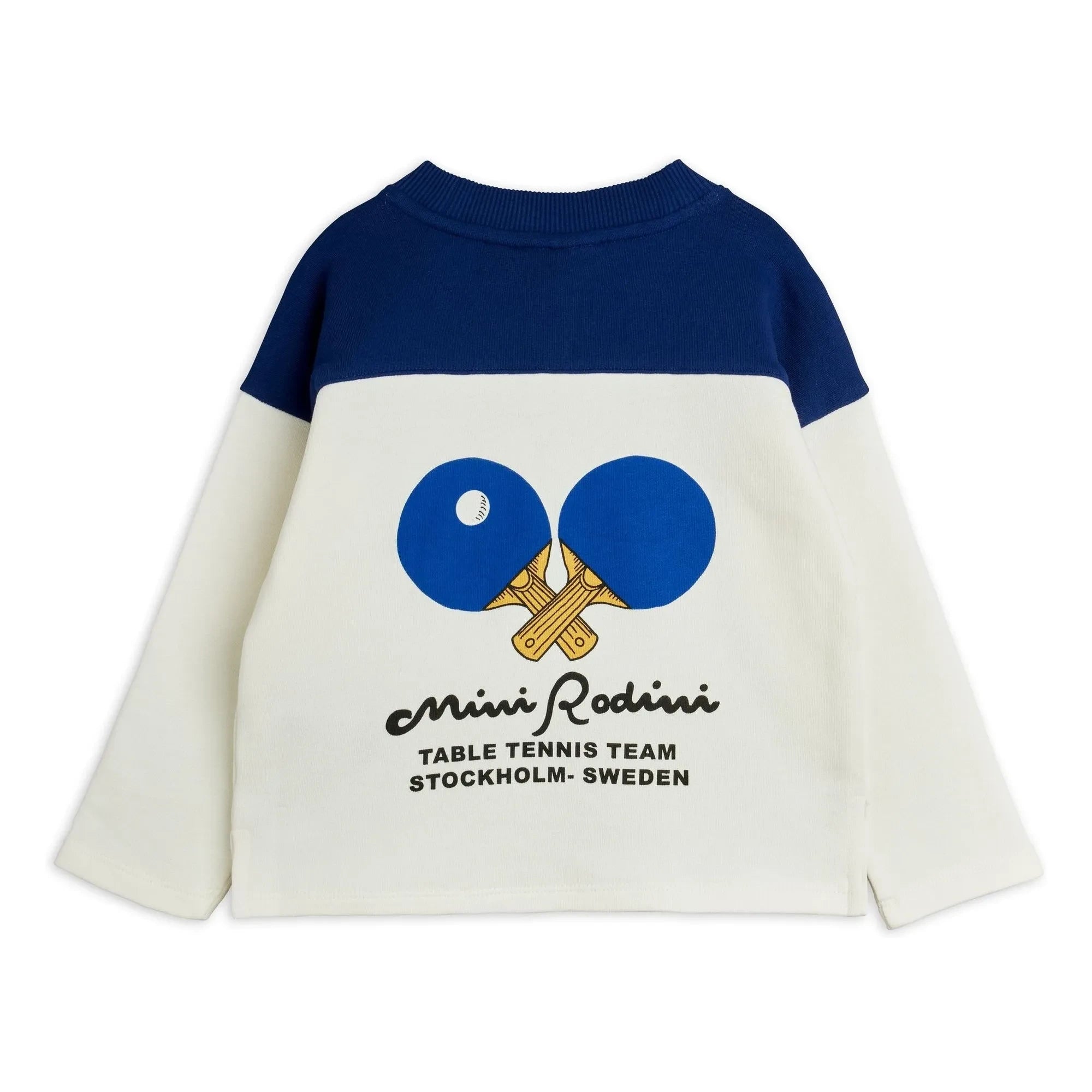 Mini Rodini - Sweatshirt mit Bio-Baumwolle „Ping Pong“ | Weiß