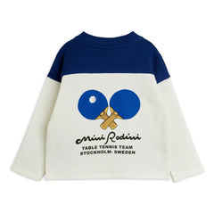 Mini Rodini - Sweatshirt mit Bio-Baumwolle „Ping Pong“ | Weiß