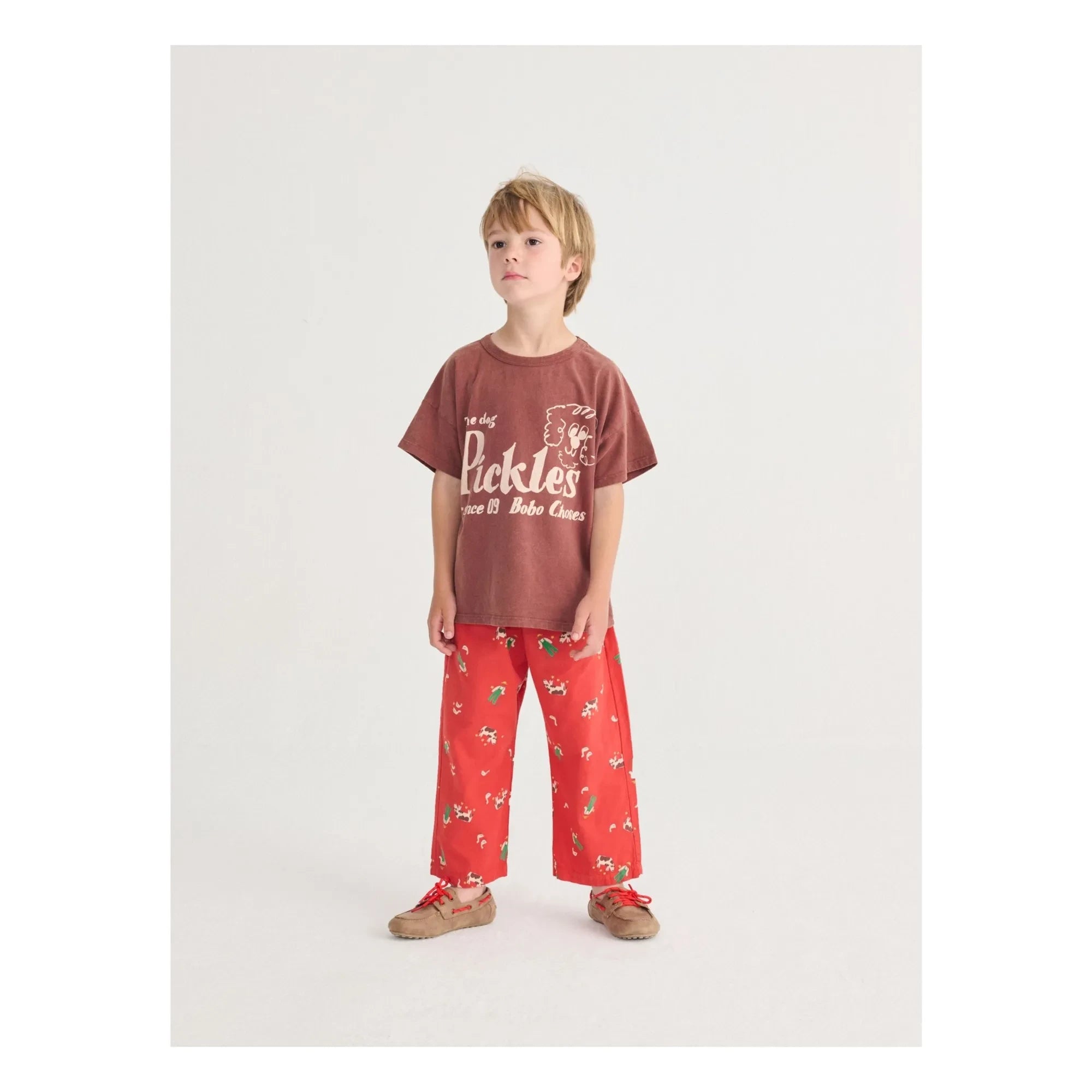 Bobo Choses - Bio-Baumwoll-Hose Bauernhof | Rot