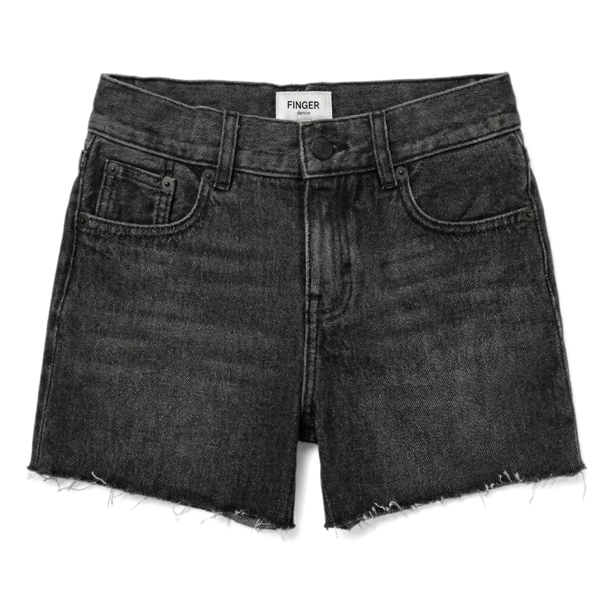 Finger in the nose – Jeans-Eva-Shorts | Jeansgrau
