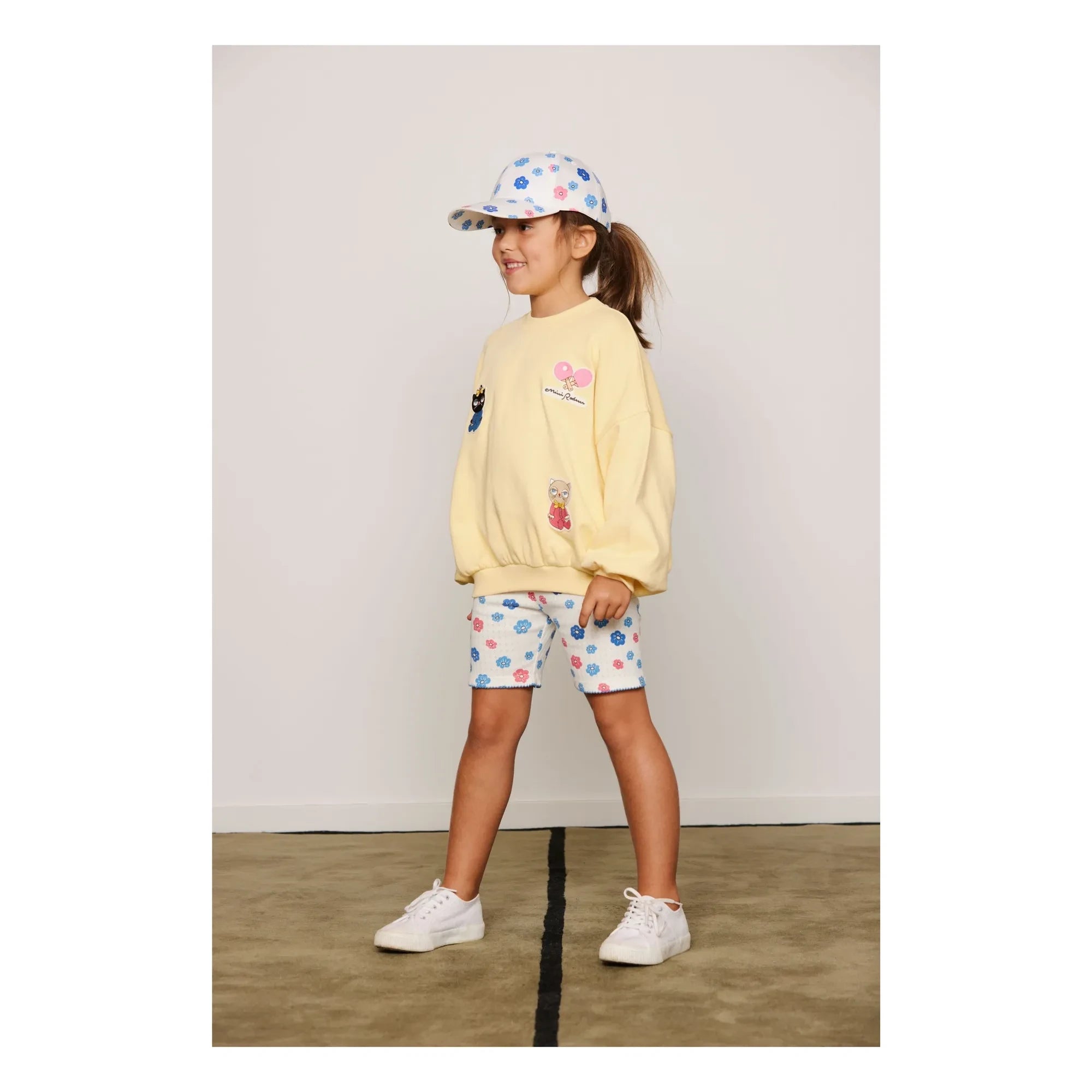 Mini Rodini - Sweatshirt mit Tiermotiv Organic Cotton Patch | Gelb