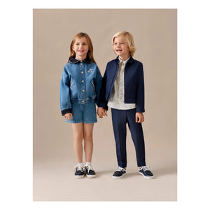 Bonpoint - Milly Jeans-Shorts Bio-Baumwolle | Blau