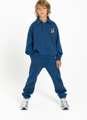 Hundert Teile - Jogger Run Climb Organische Baumwolle Patch | Grau Blau