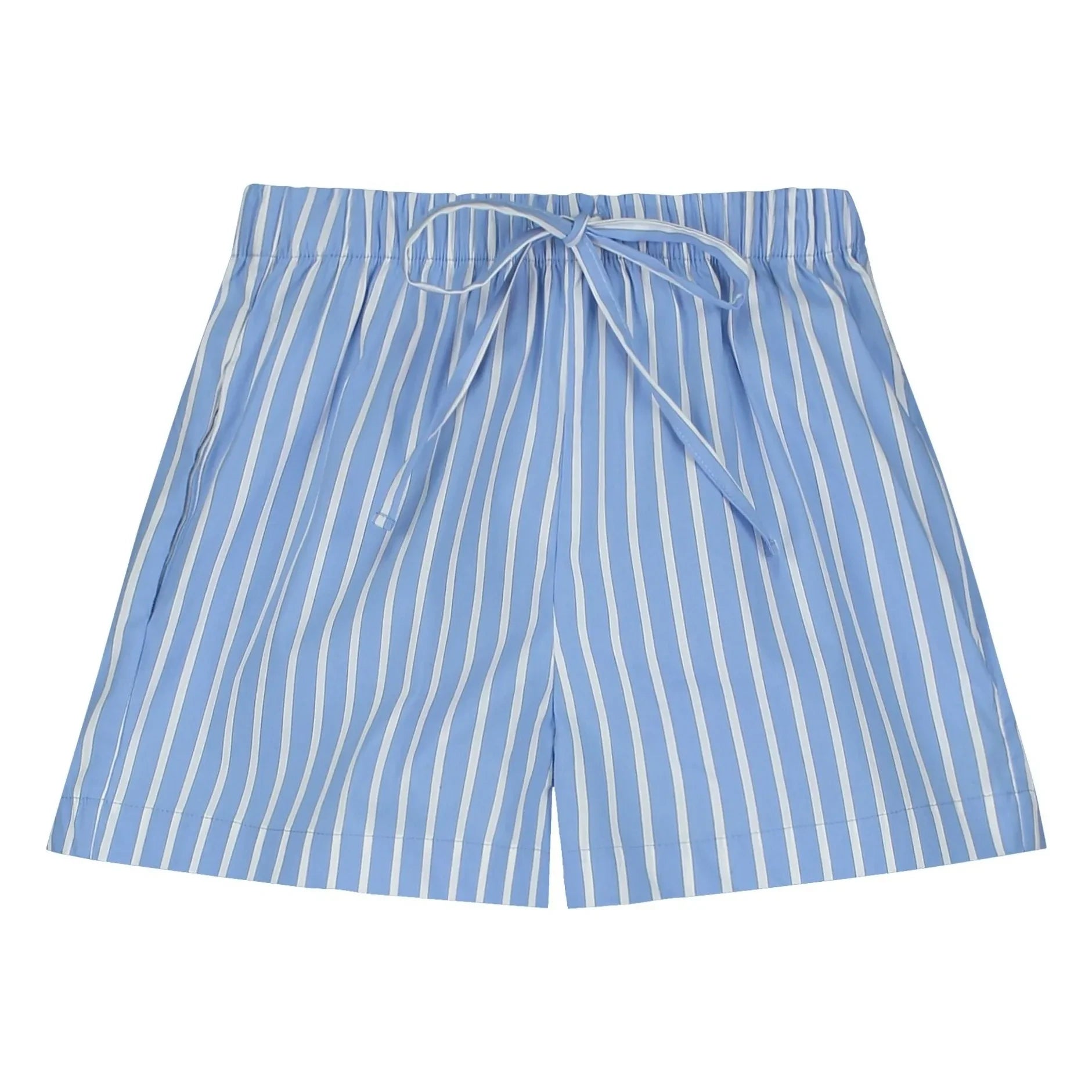 Tangerine - Gestreifte Shorts | Hellblau